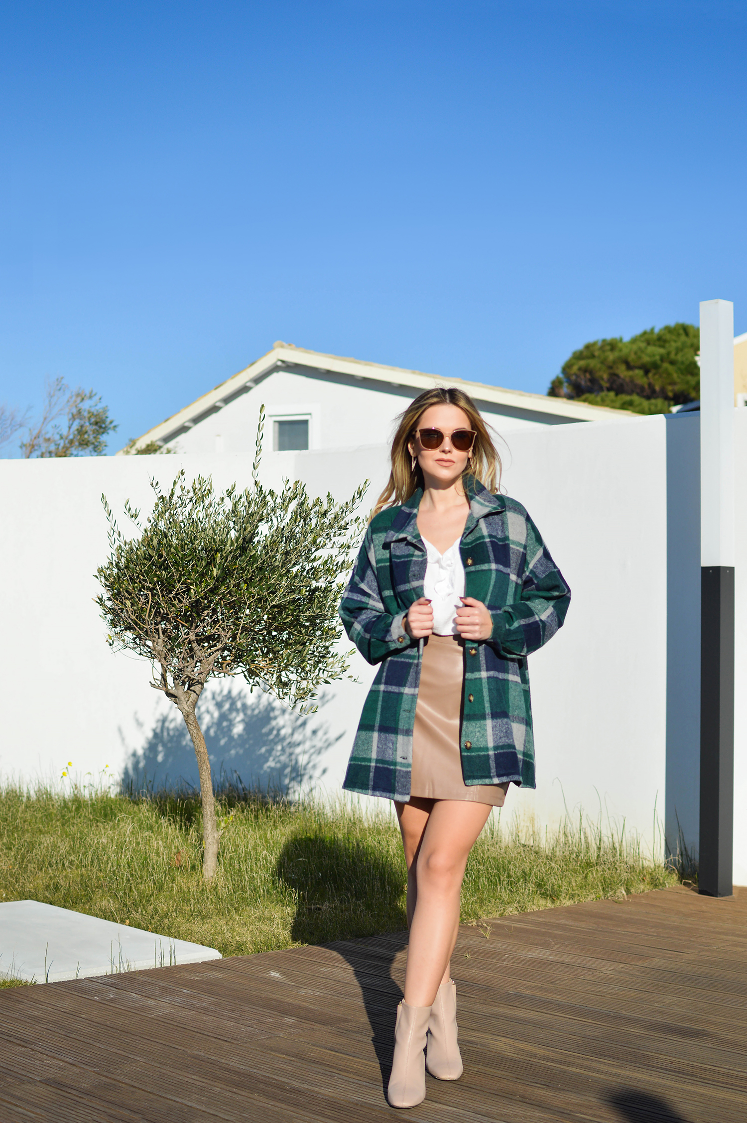 Green Shacket Style In by Tamara Bellis