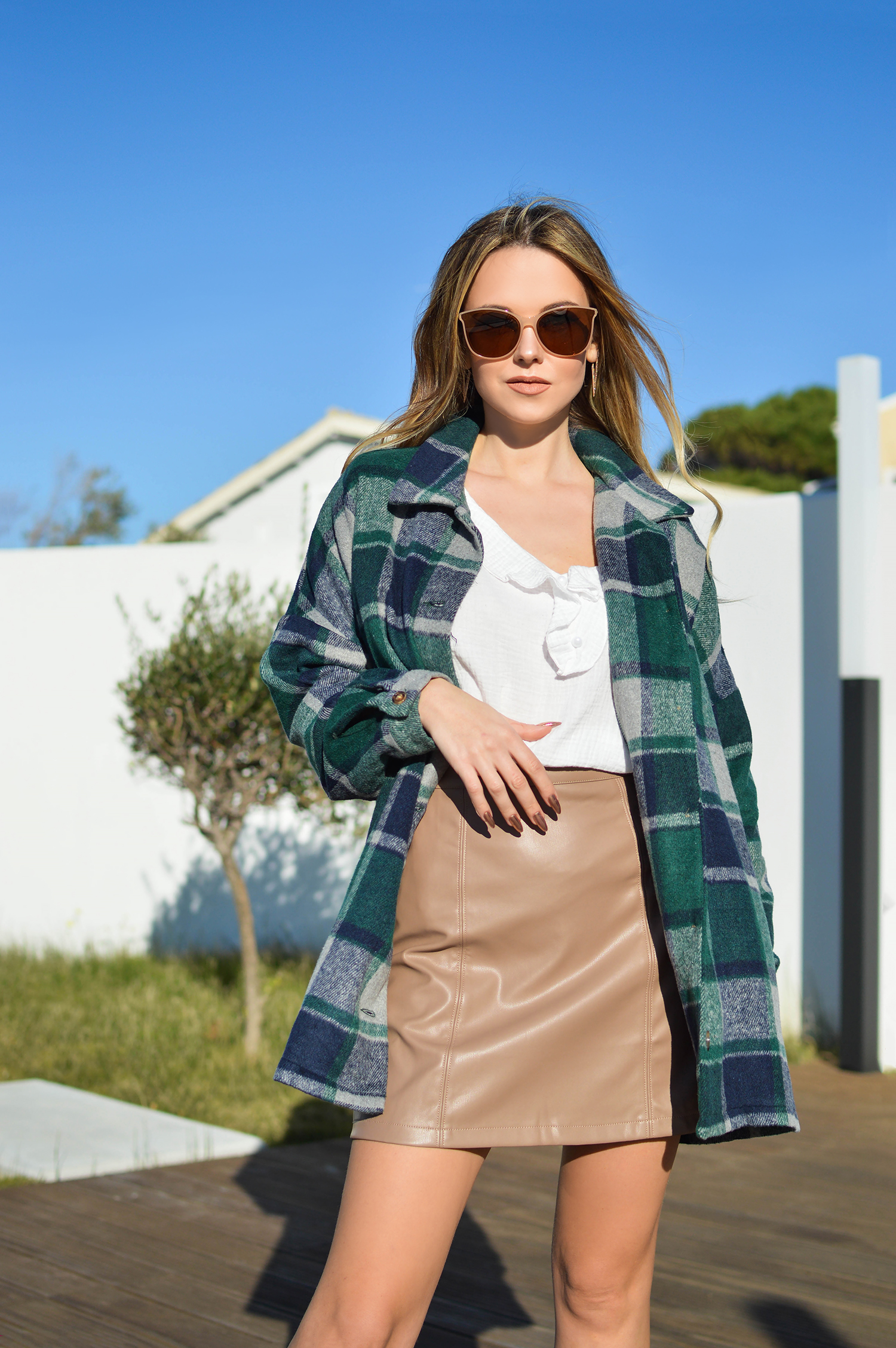 Green Shacket Style In by Tamara Bellis