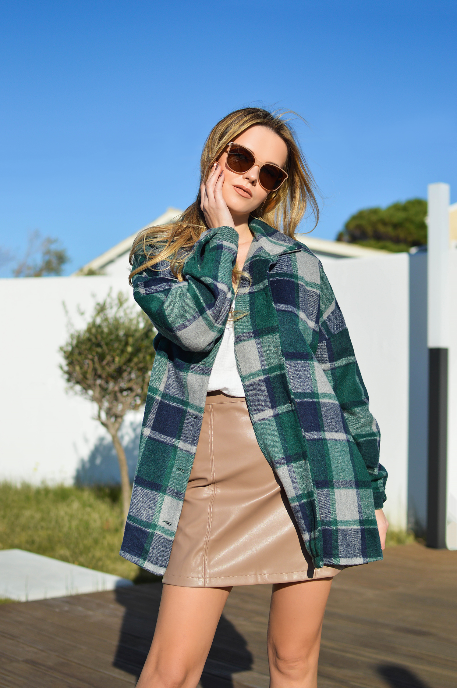 Green Shacket Style In by Tamara Bellis