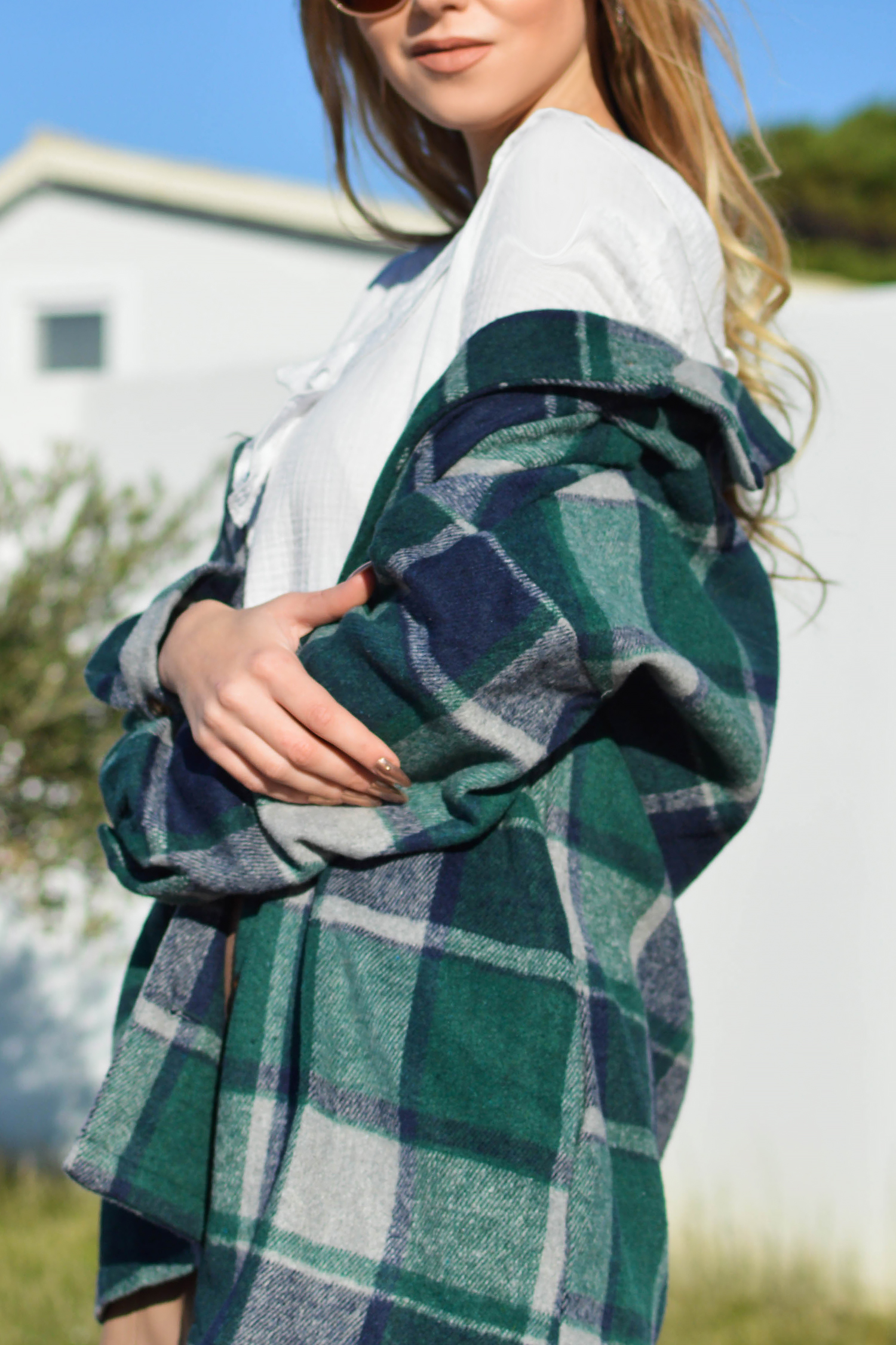 Green Shacket Style In by Tamara Bellis