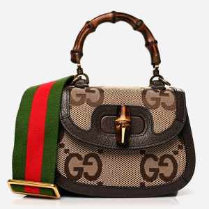 product image of gucci bamboo 1947 top handle bag FASHIONPHILE