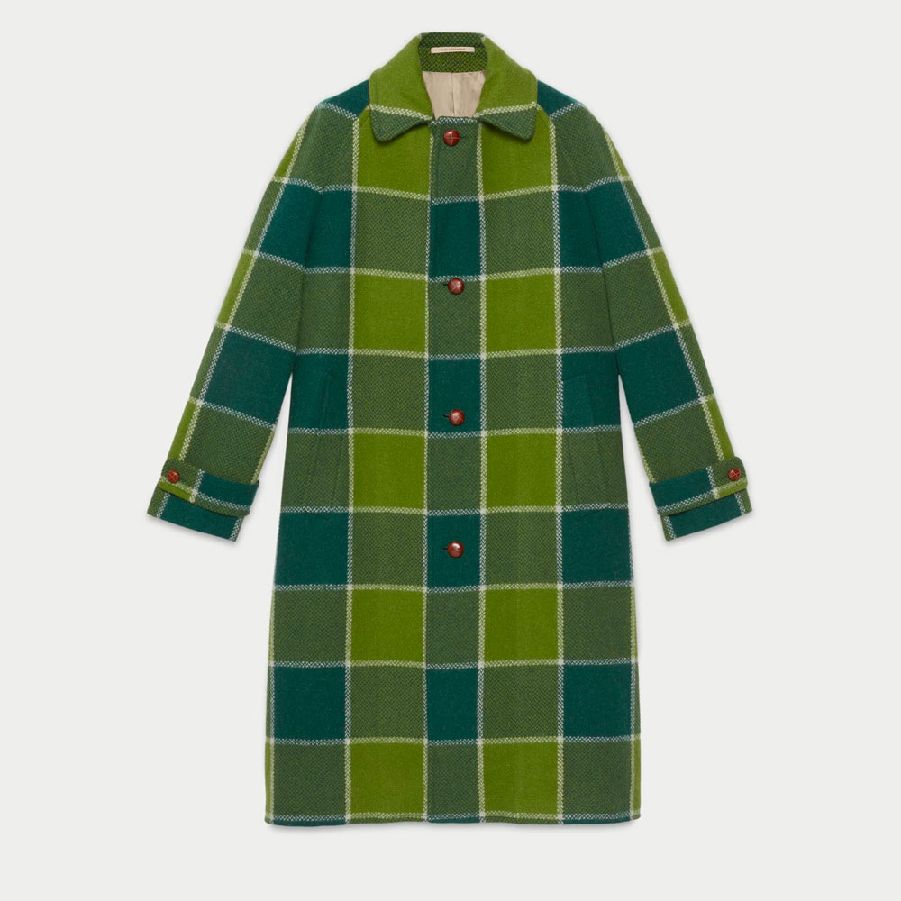 Gucci HA HA HA Plaid Coat